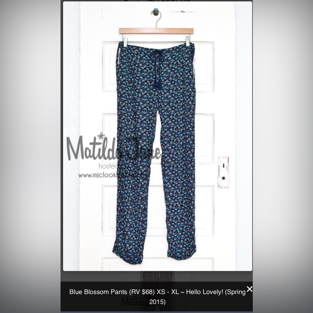 Matilda Jane Blue Blossom Pants